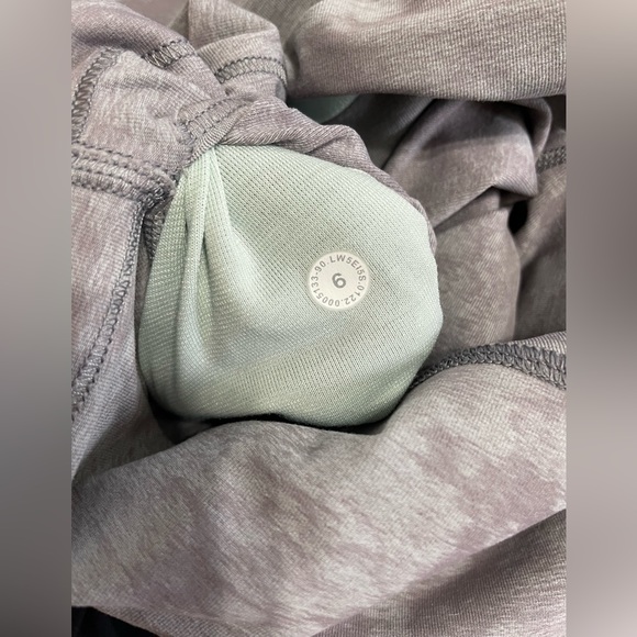 Lululemon Wunder Train Tights 6 Tactile Jacquard Lunar Rock Delicate Mint - Picture 11 of 11